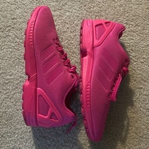 Pair of Adidas ZX Flux shoes, worn once very new shoes
